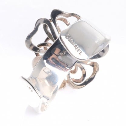 Chanel Sterling Silver Camellia Cuff 4 of 4