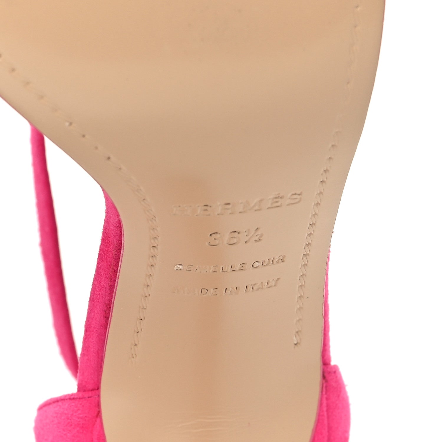 Hermes Suede Goatskin Heden 60 Sandals 36.5 7 of 9