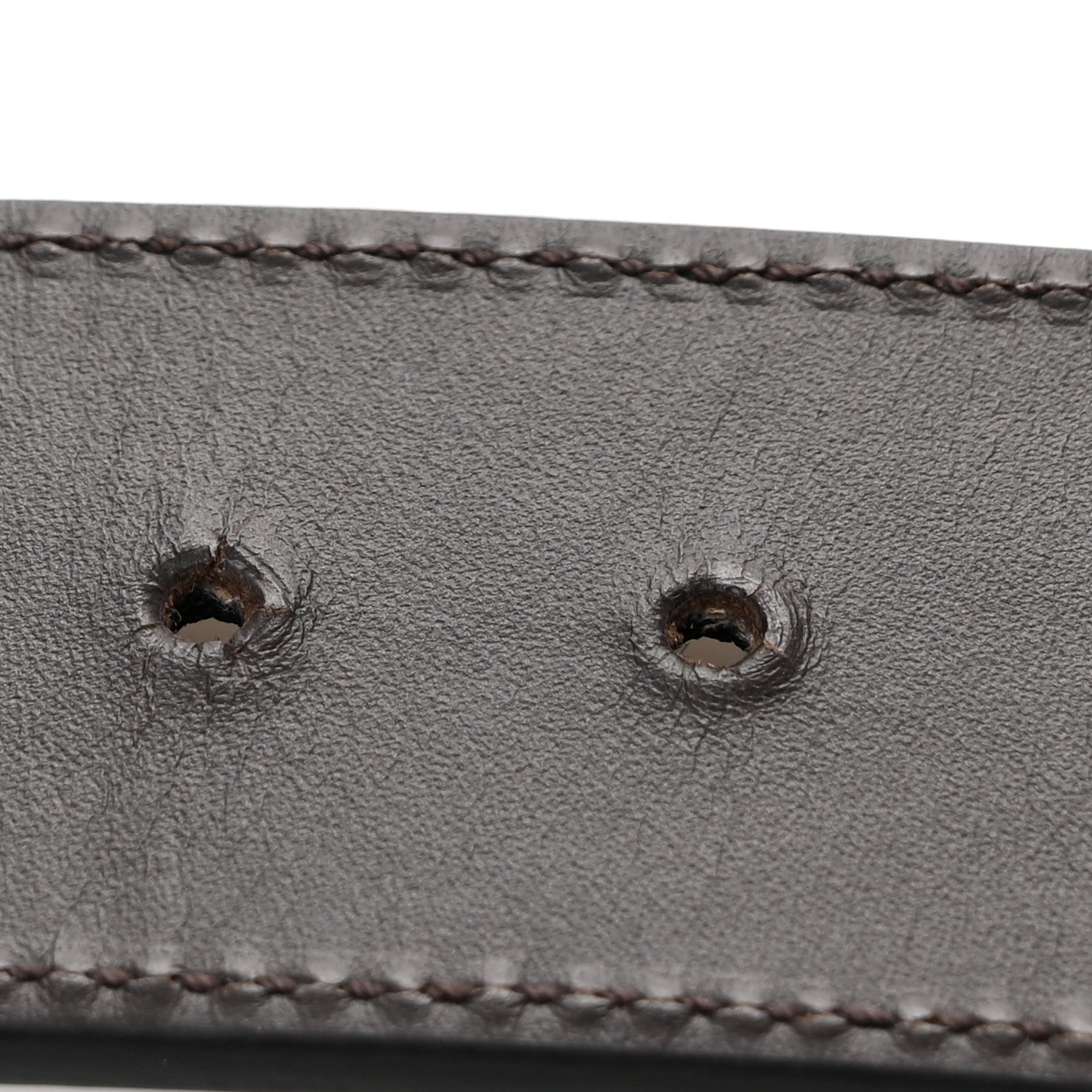 Gucci Guccissima Signature Interlocking G Reversible 37mm Belt 95 38 Black Cocoa 5 of 8