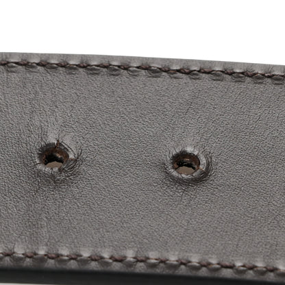 Gucci Guccissima Signature Interlocking G Reversible 37mm Belt 95 38 Black Cocoa 5 of 8