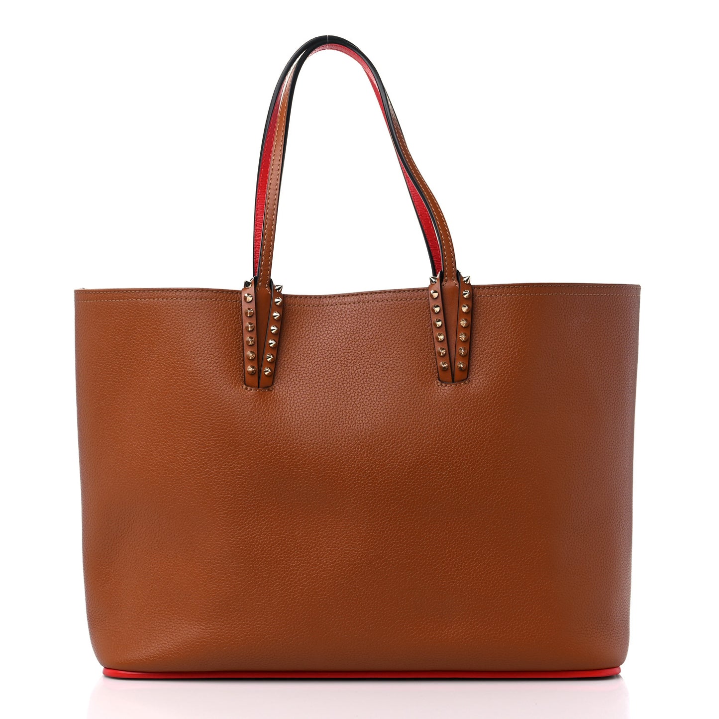 Calfskin Spikes East West Cabata Tote Cannelle