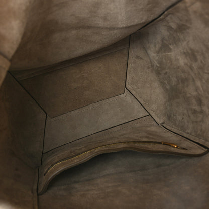Celine Soft Grained Calfskin Sangle Bucket Bag Taupe 5 of 10