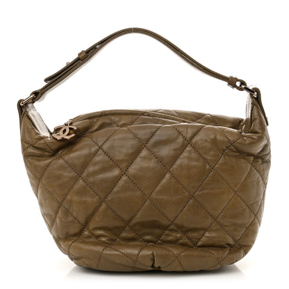 Chanel Lambskin Quilted Cloudy Bundle Hobo Green 1 of 11