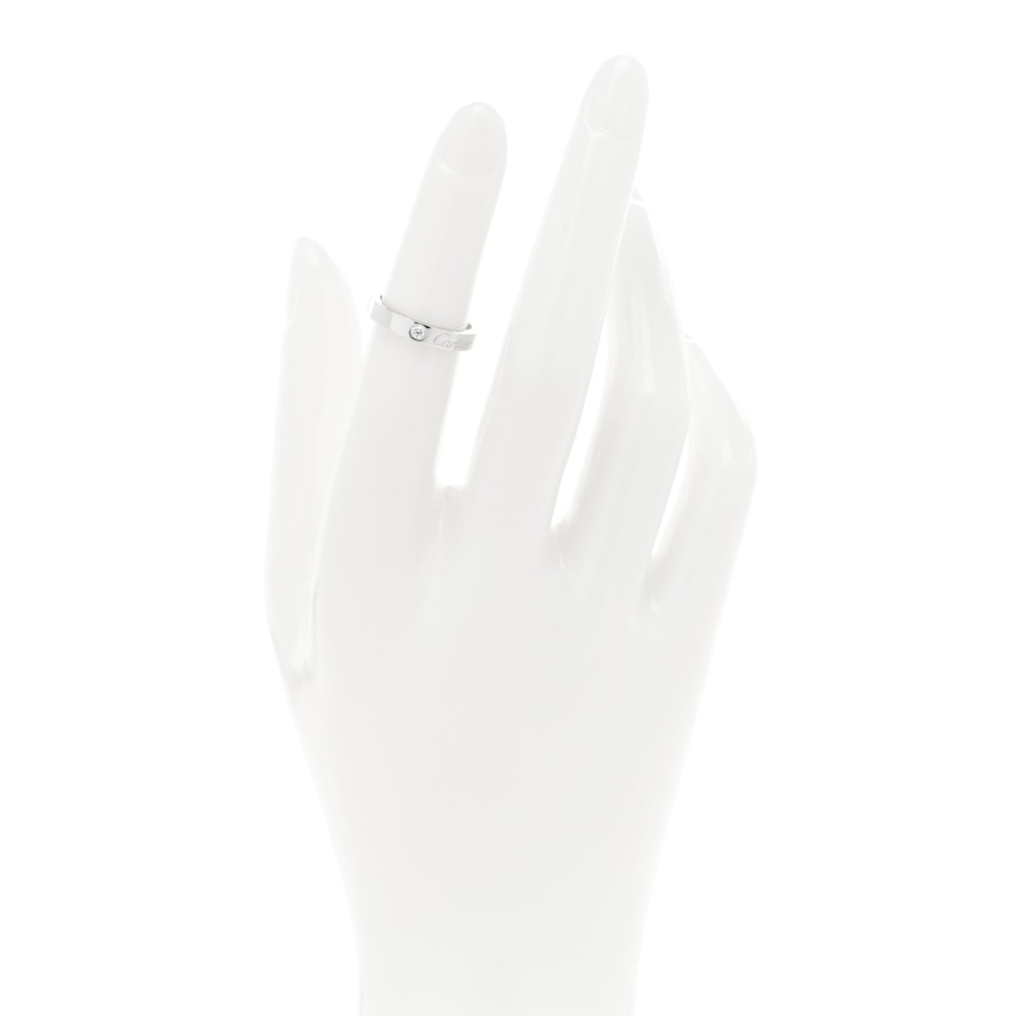Platinum Diamond 3mm C De Cartier Wedding Band Ring 47 4