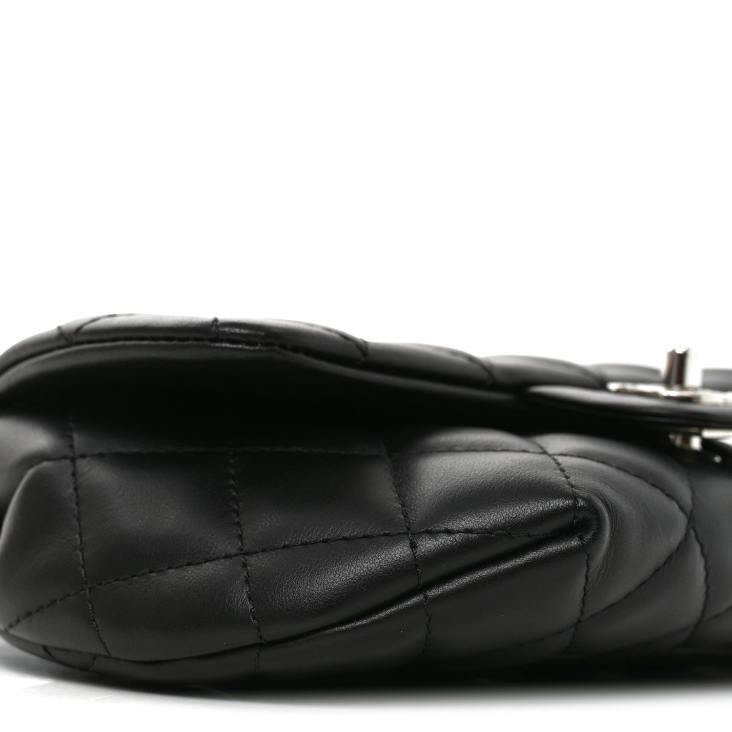Chanel Calfskin Quilted CC Uniform Flap Belt Bag Black 9 of 10