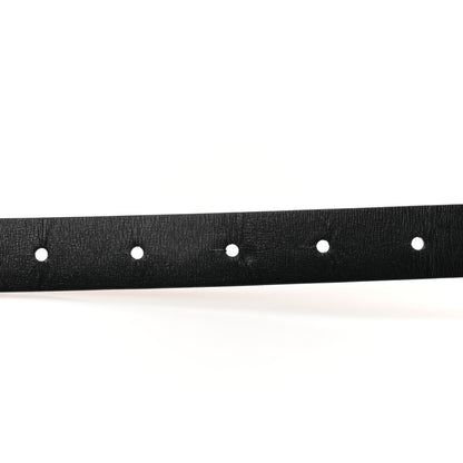 Valentino Garavani Glossy Calfskin VLogo Reversible Belt 90 36 Black Brown 6 of 7