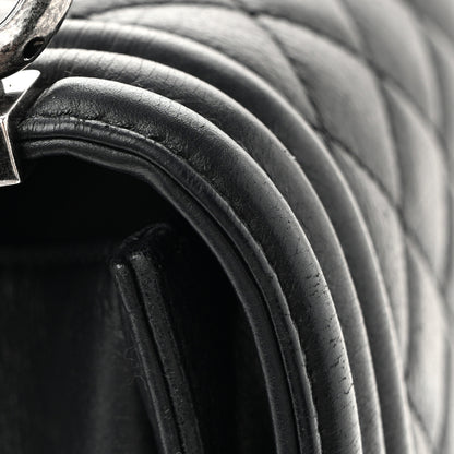 Chanel Calfskin Quilted Large Boy Flap Black 12 of 13