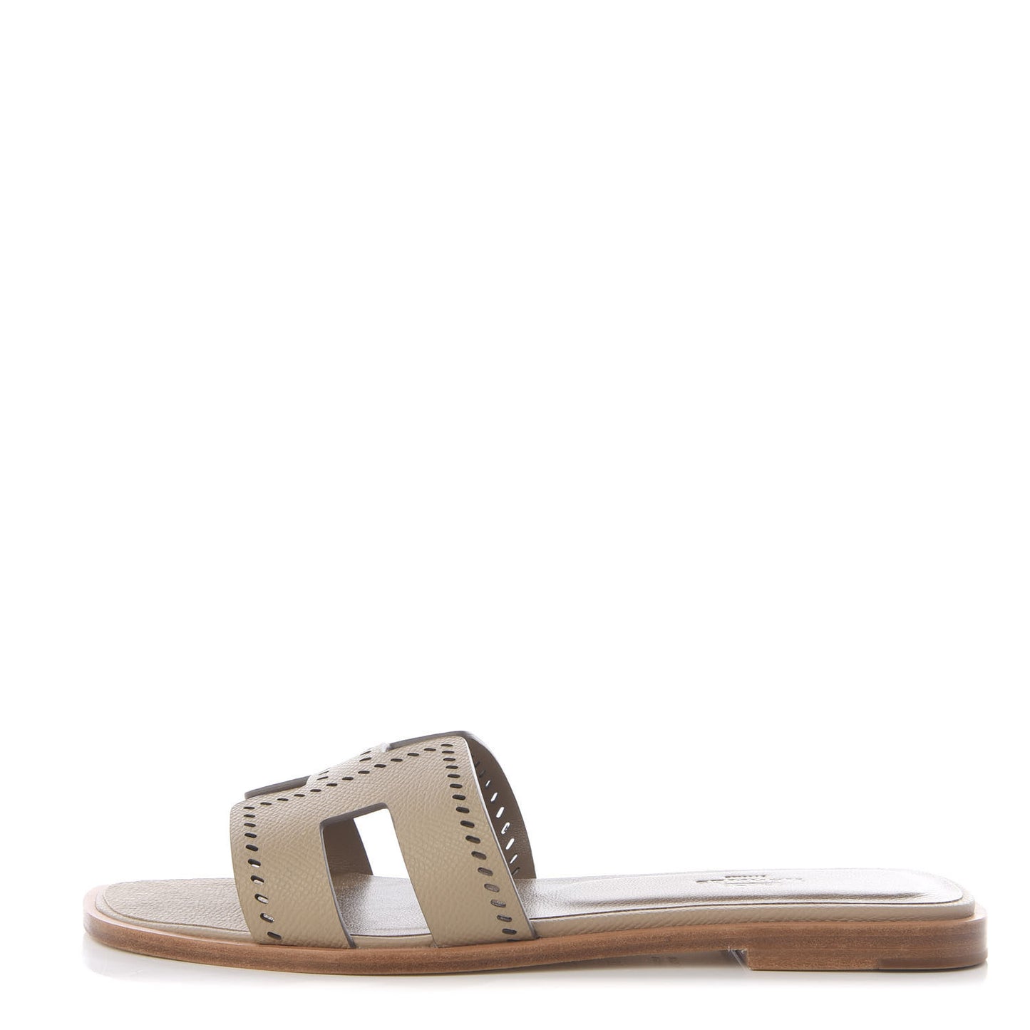 Epsom Perforated Oran Sandals 37 Etain