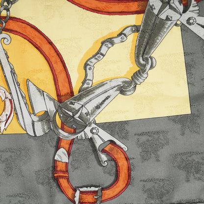 Hermes Silk L'Instruction Du Roy Scarf 90 3 of 3