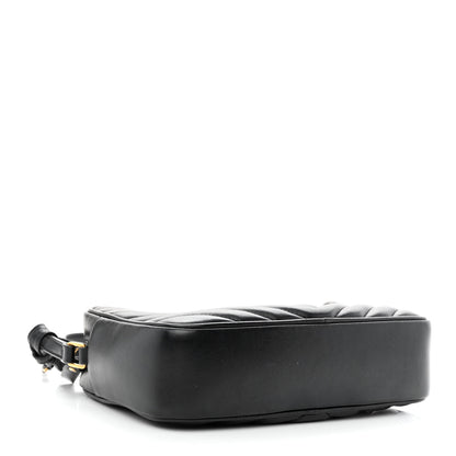 Saint Laurent Calfskin Matelasse Monogram Lou Camera Bag Black 4 of 14