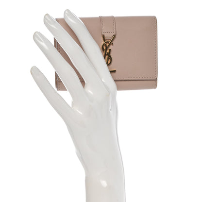 Saint Laurent Smooth Calfskin Monogram Key Case Nude 2 of 9