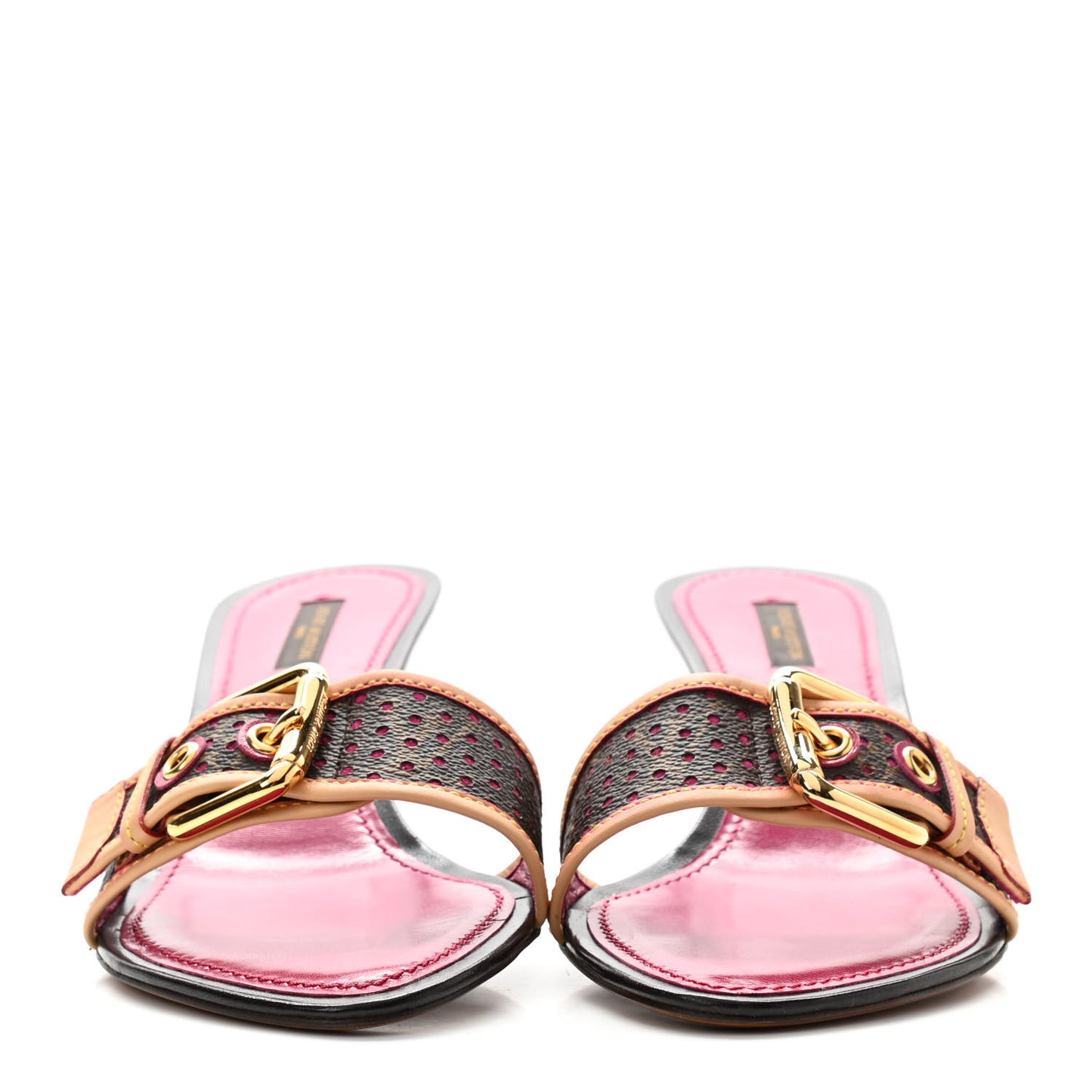 Monogram Open Toe Mule 39 Fuschia