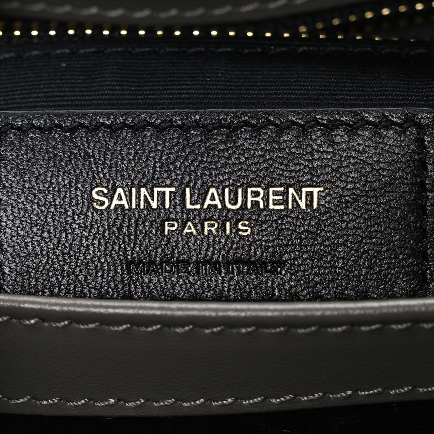 Saint Laurent Calfskin Y Quilted Monogram Toy Loulou Crossbody Bag Grey Kaki 5 of 9