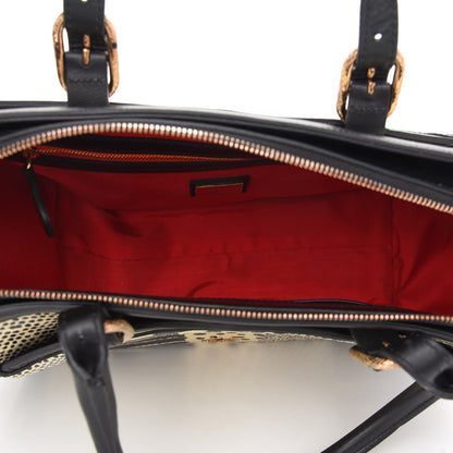 Christian Louboutin Watersnake Patchwork Farida Bowler Bag White Black 5 of 8