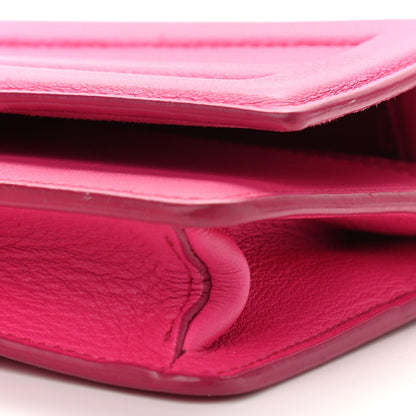 Fendi Vitello Flamingo Tube Wallet on Chain Fuchsia 10 of 16