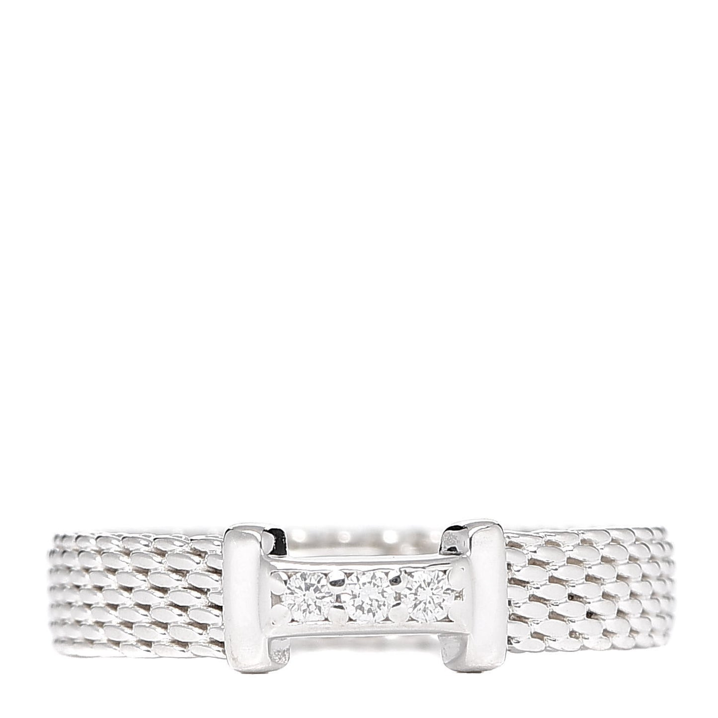 Sterling Silver Diamond Narrow Somerset Ring 47 4