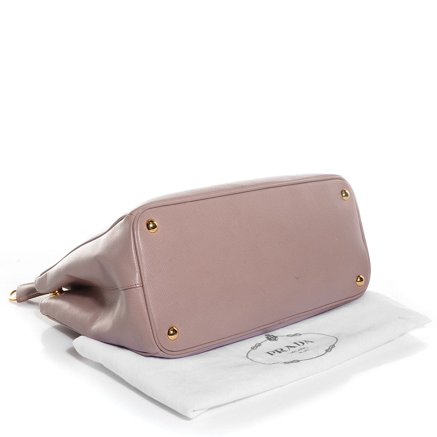 Saffiano Lux Medium Double Zip Tote Cammeo