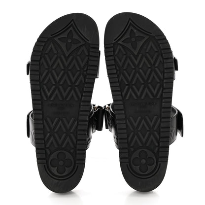 Louis Vuitton Empreinte Bom Dia Mule Sandals 38 Black 5 of 12