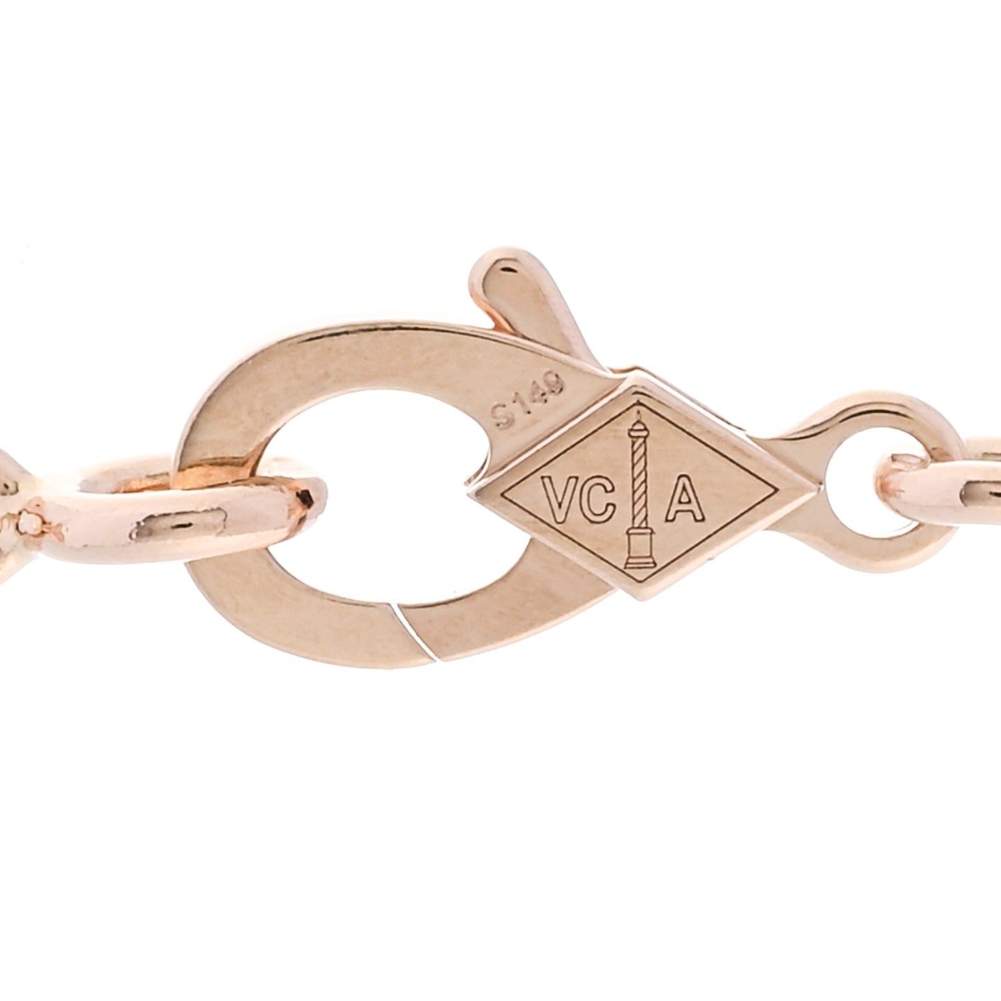 Rose Gold 10 Motifs Vintage Alhambra Necklace