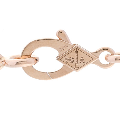 Van Cleef & Arpels Rose Gold 10 Motifs Vintage Alhambra Necklace 5 of 5