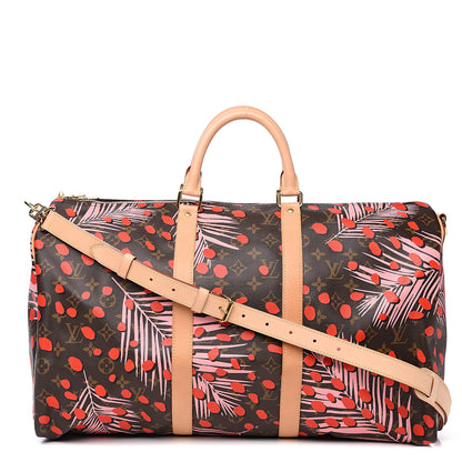 Louis Vuitton Monogram Jungle Dots Keepall Bandouliere 50 Sugar Pink Poppy 1 of 9