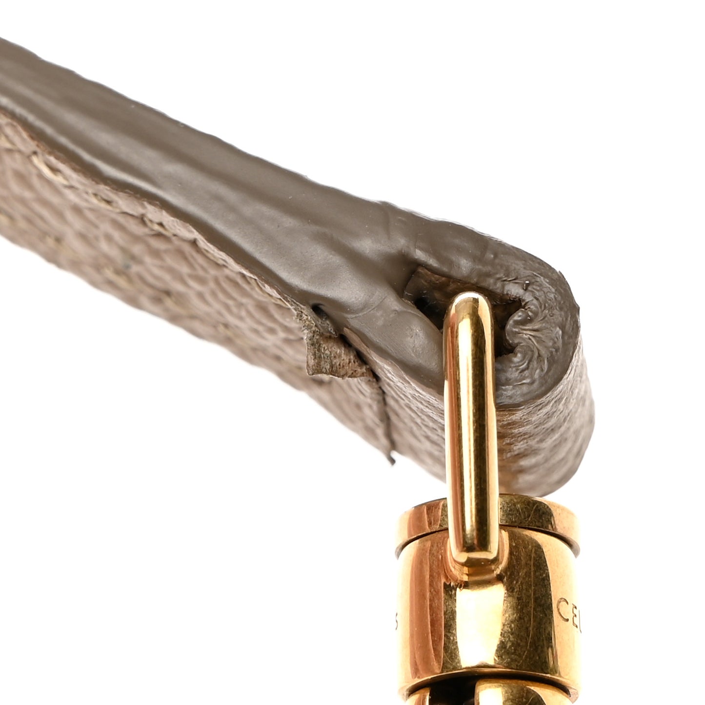 Grained Calfskin Nano Belt Bag Light Taupe