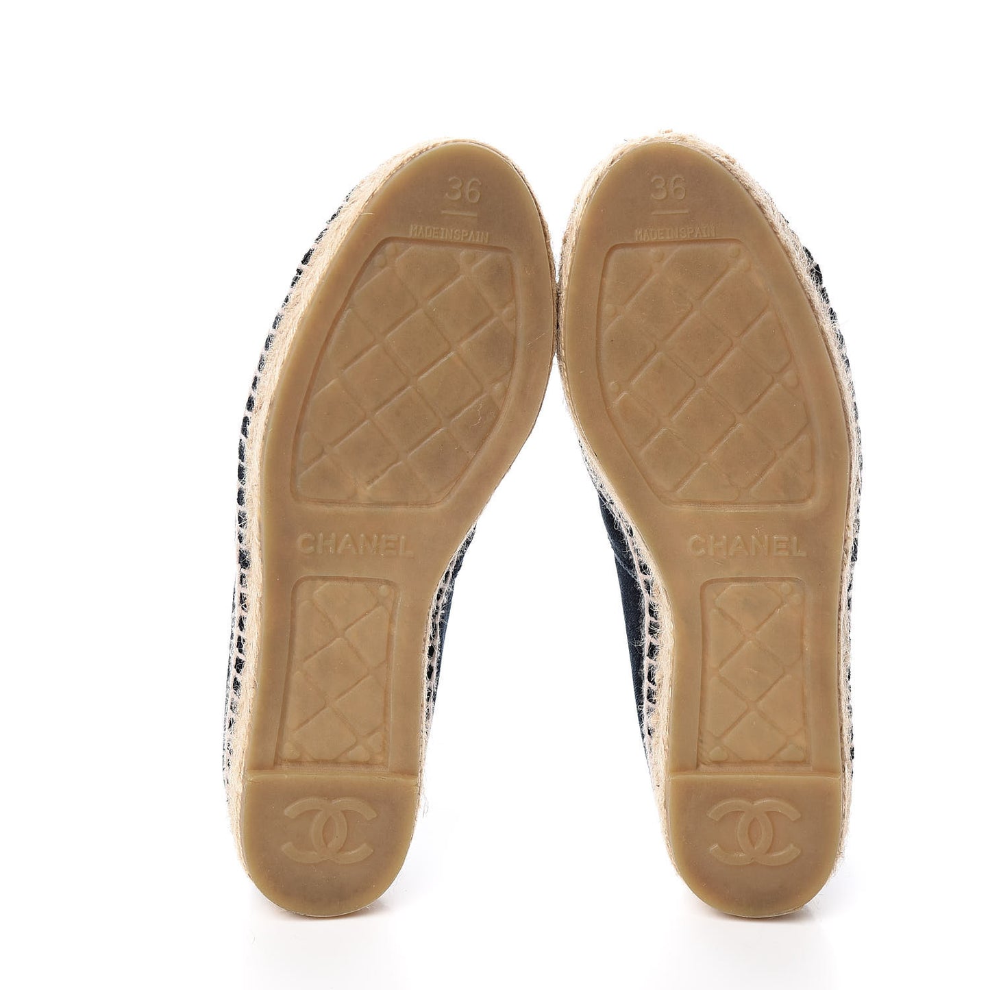 Velvet CC Espadrilles 36 Dark Navy Black