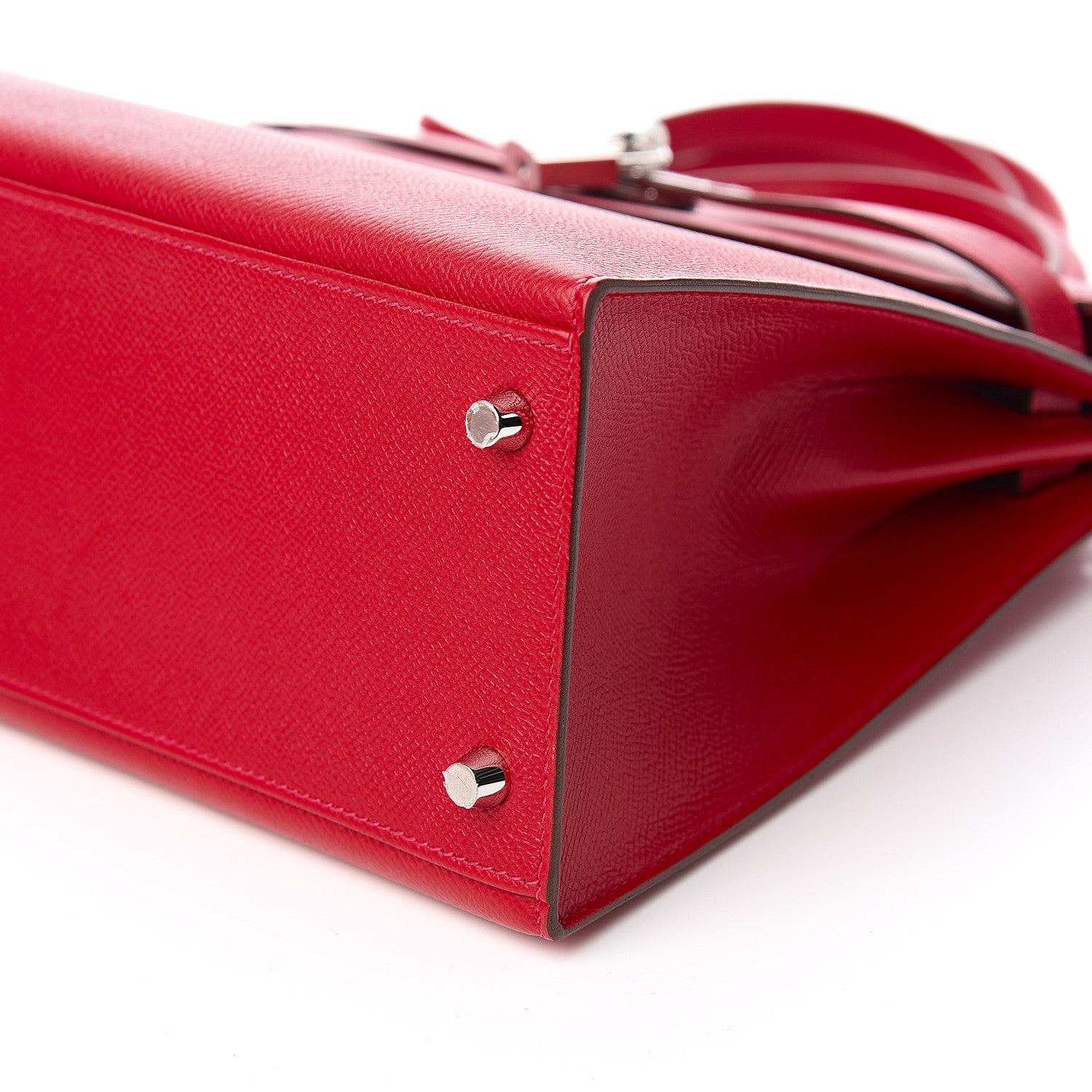 Hermes Epsom Kelly Sellier 32 Rouge Casaque 6 of 9