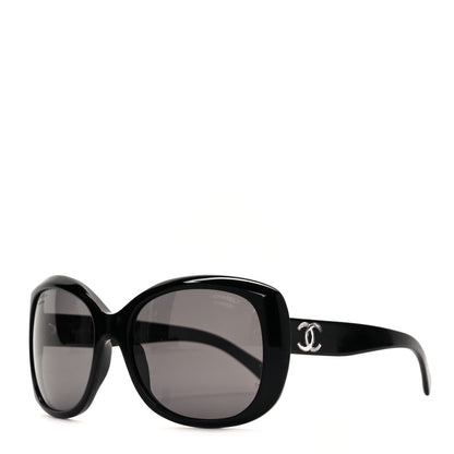 Chanel Acetate Polarized CC Sunglasses 5183 Black 1 of 7