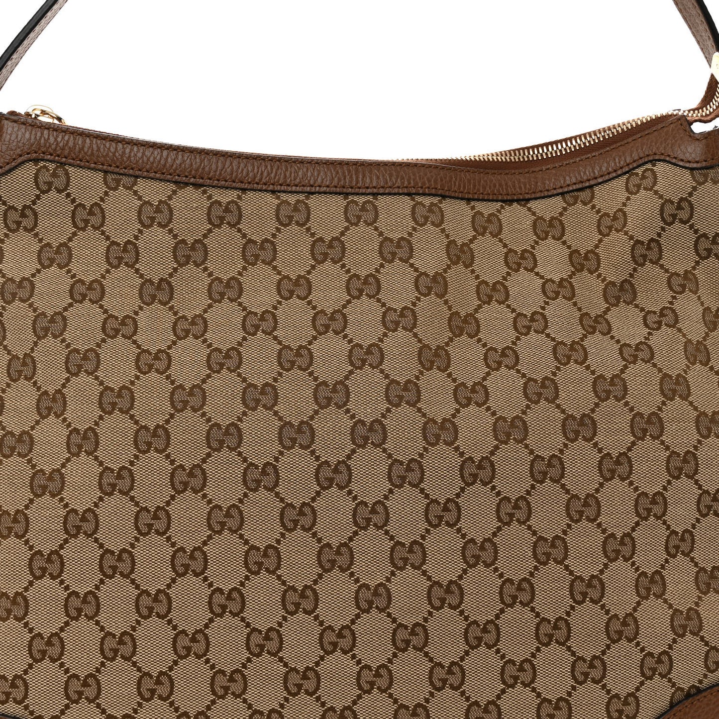 Soft GG Monogram Large Margaux Hobo Brown