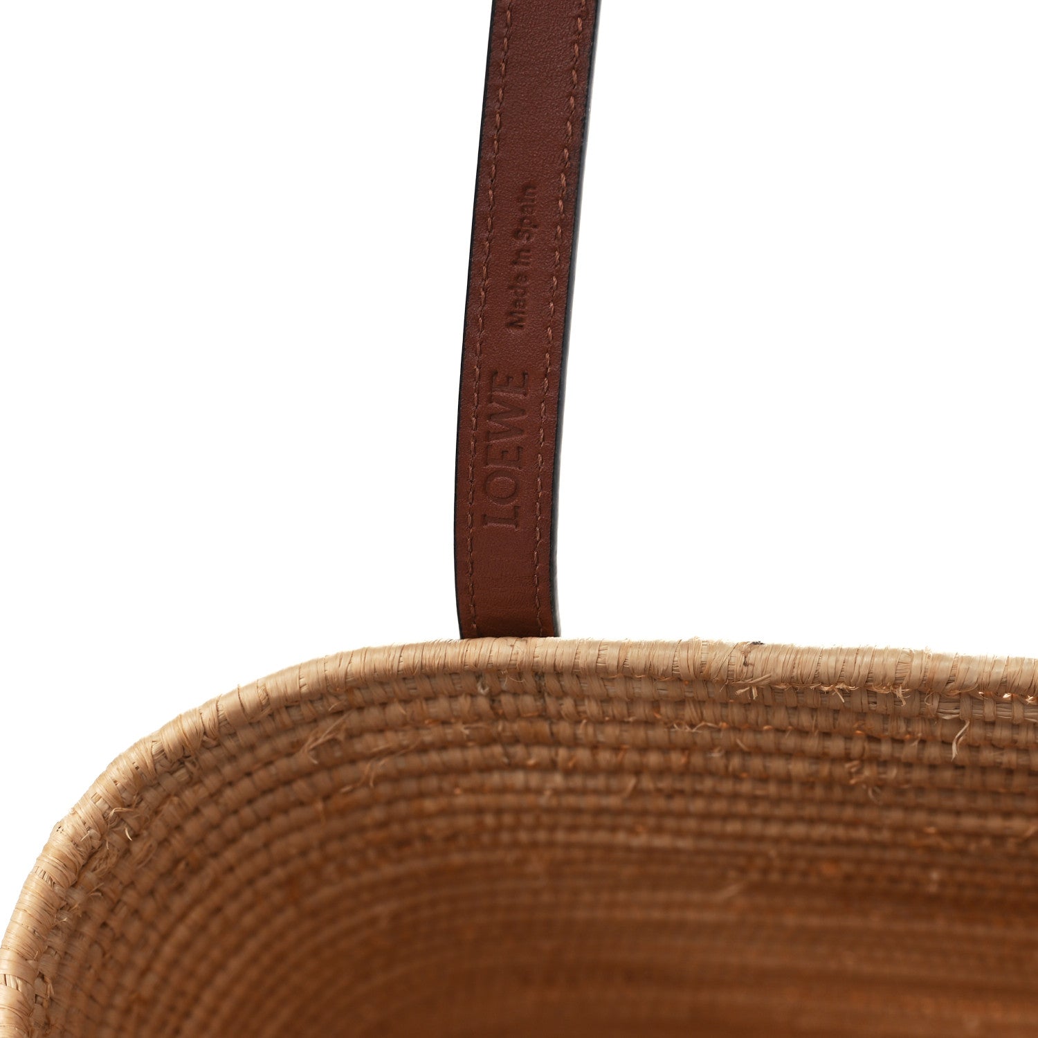 Loewe Raffia Small Square Basket Tote Bag Natural Tan 6 of 8