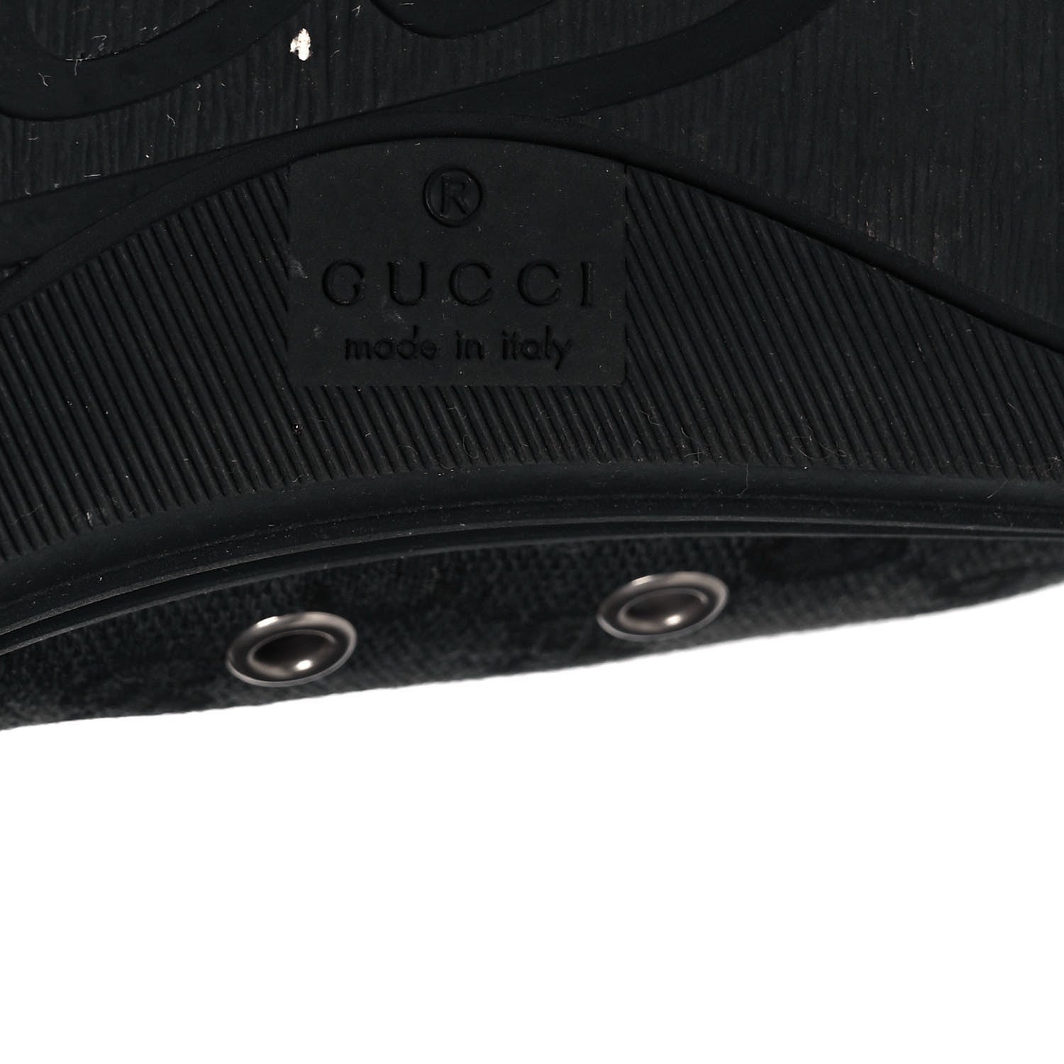 Gucci Monogram Mens High Top Sneakers 10 Black 6 of 9