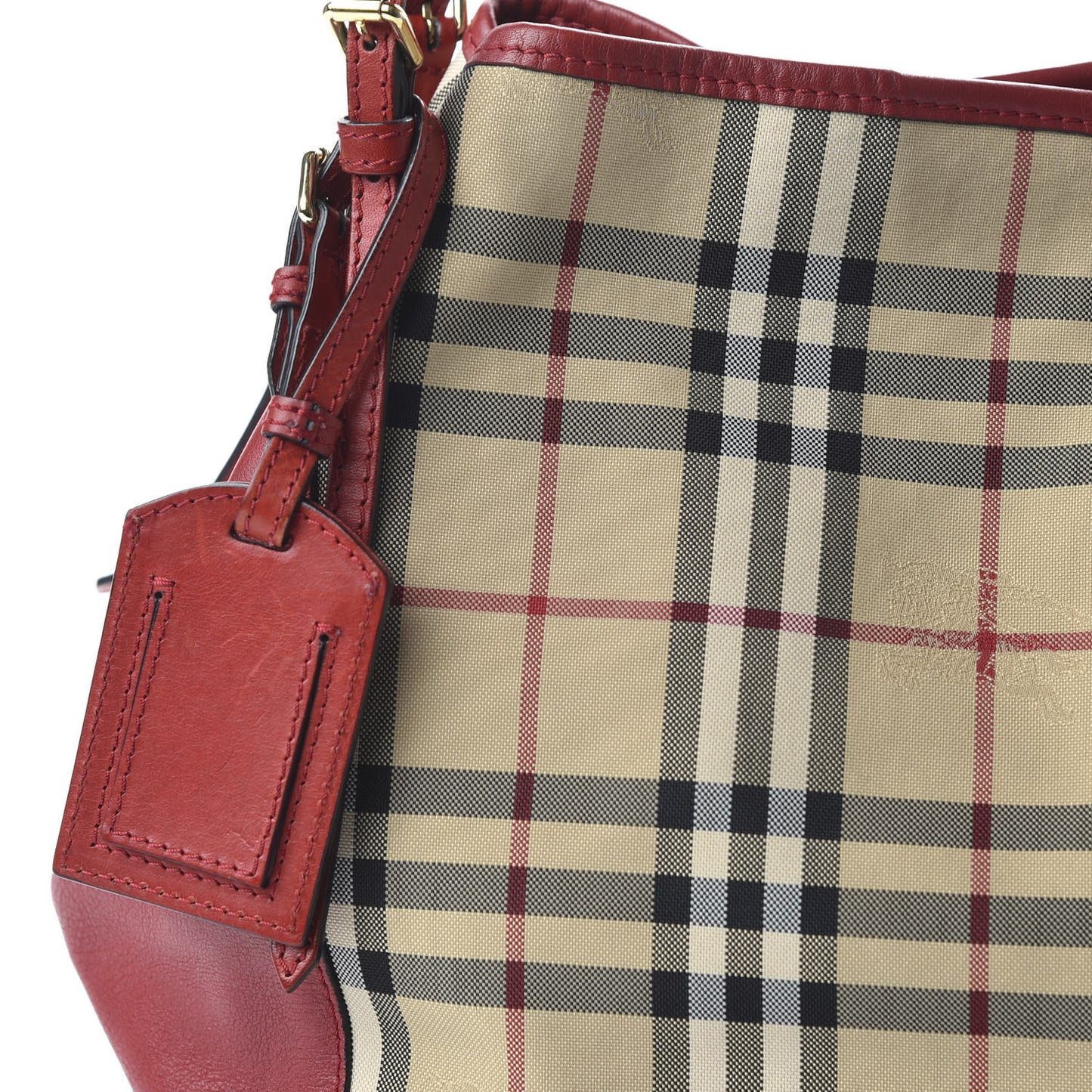 Horseferry House Check Canterbury Tote Honey Parade Red