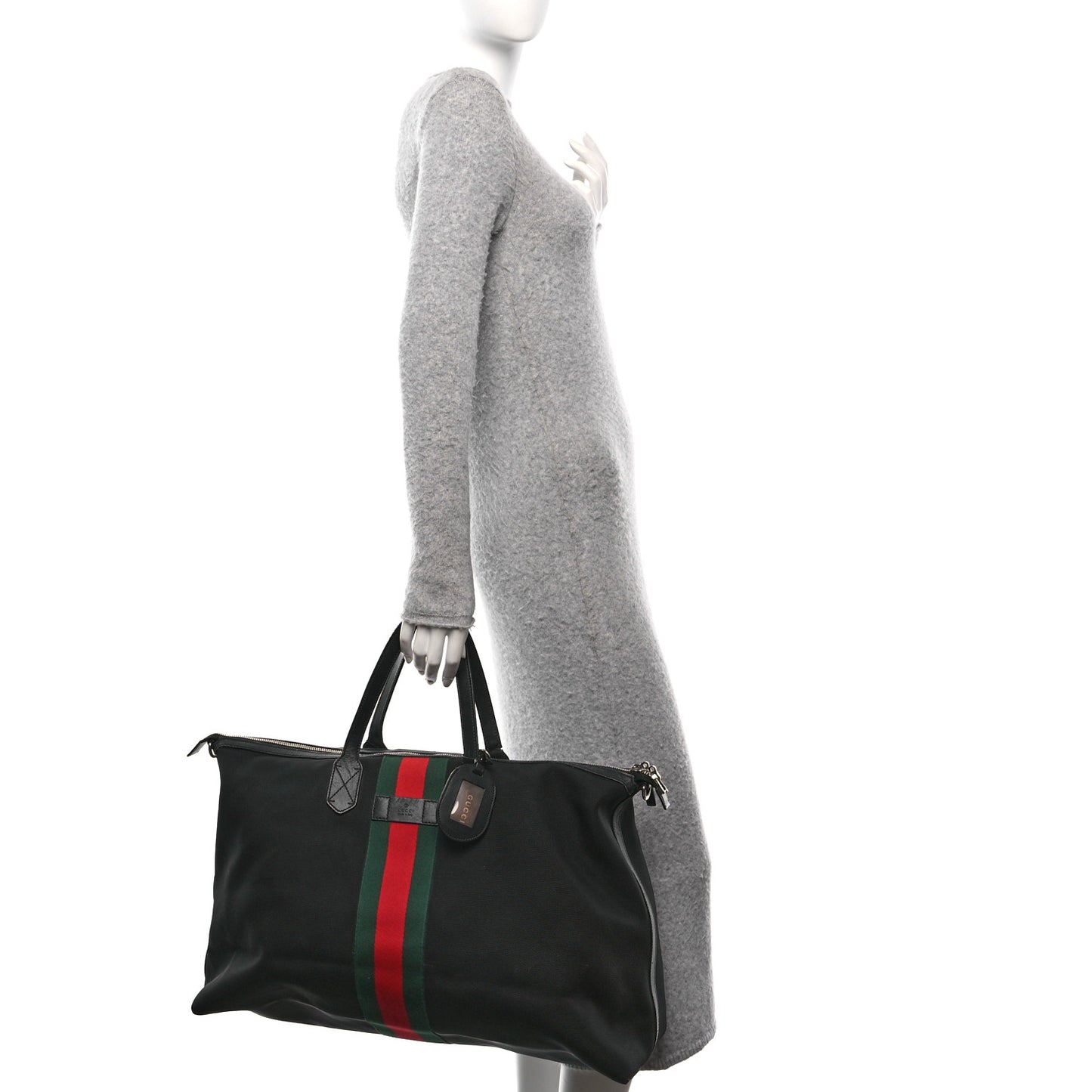 Techno Canvas Web Duffle Black