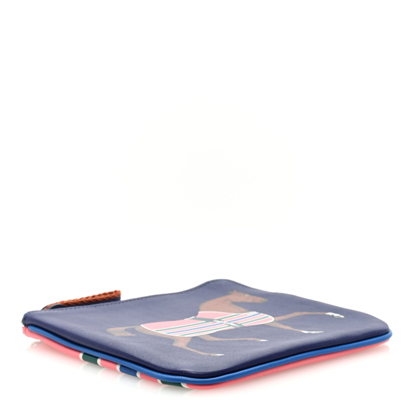 Swift Couverture Nouvelle Carre Pocket Pouch Bleu Encre Rose D'Ete