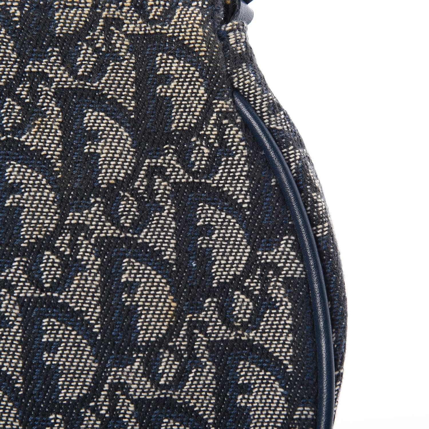 Christian Dior Monogram Mini Saddle Pochette Navy 6 of 8