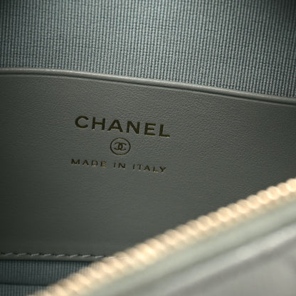 Chanel Caviar Quilted Hobo Clutch With Chain Light Green 6 of 11