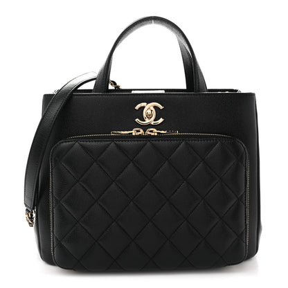 Chanel Caviar Quilted Small Business Affinity Shopping Bag Black 1 of 10