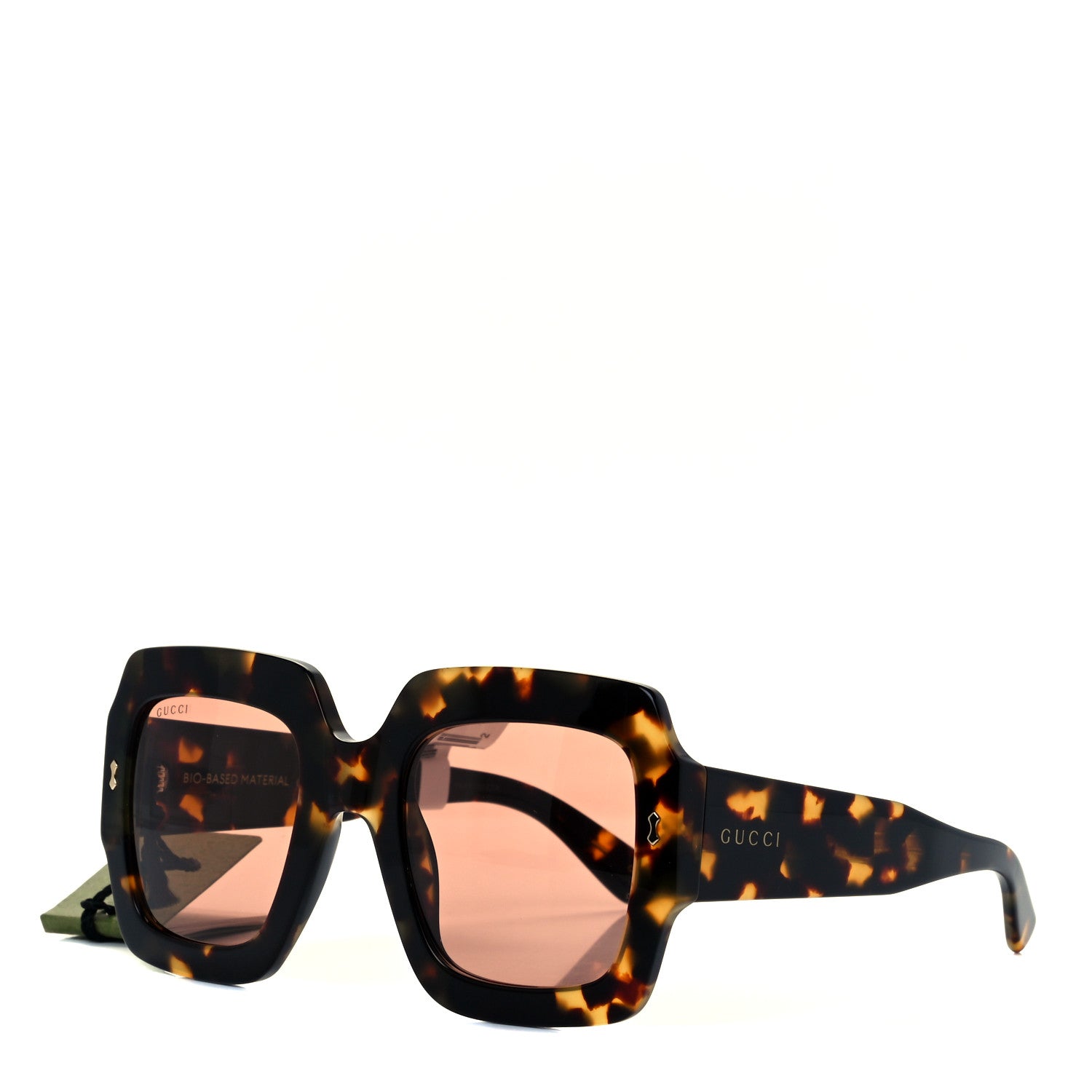 Gucci Square Sunglasses GG1111S Havana 1 of 8