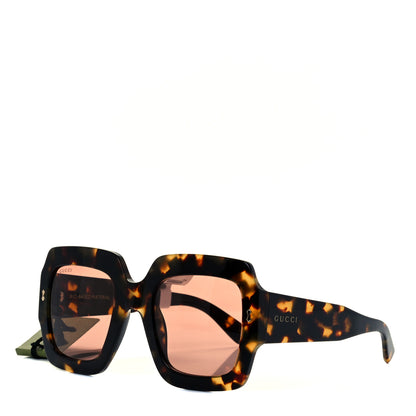 Gucci Square Sunglasses GG1111S Havana 1 of 8