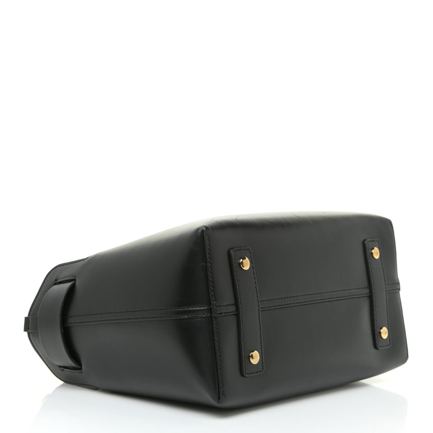 Burberry Soft Grain Calfskin Small Belt Bag Black Tan 3 of 22