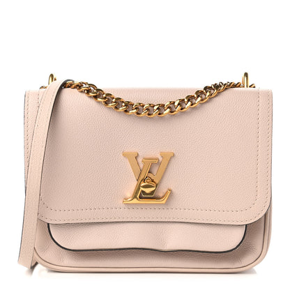 Louis Vuitton Grained Calfskin Lockme Chain Bag Greige 1 of 13