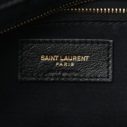Saint Laurent Lambskin Patchwork Monogram Medium Jamie Baguette Dark Green 6 of 8