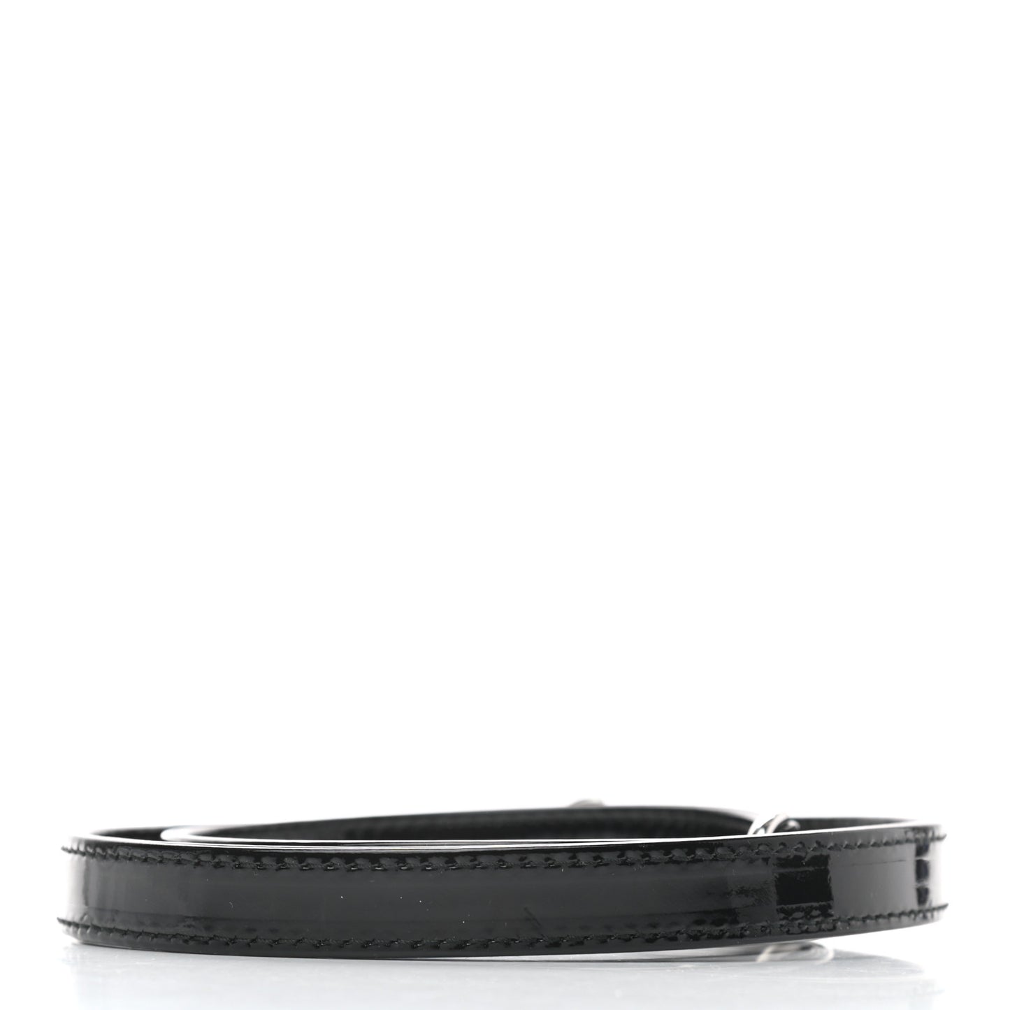 Patent Calfskin Lady Dior Shoulder Strap Black