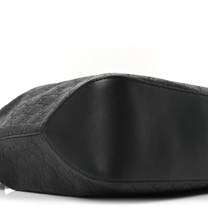 Gucci Guccissima Signature Large Linea A Hobo Black 9 of 10
