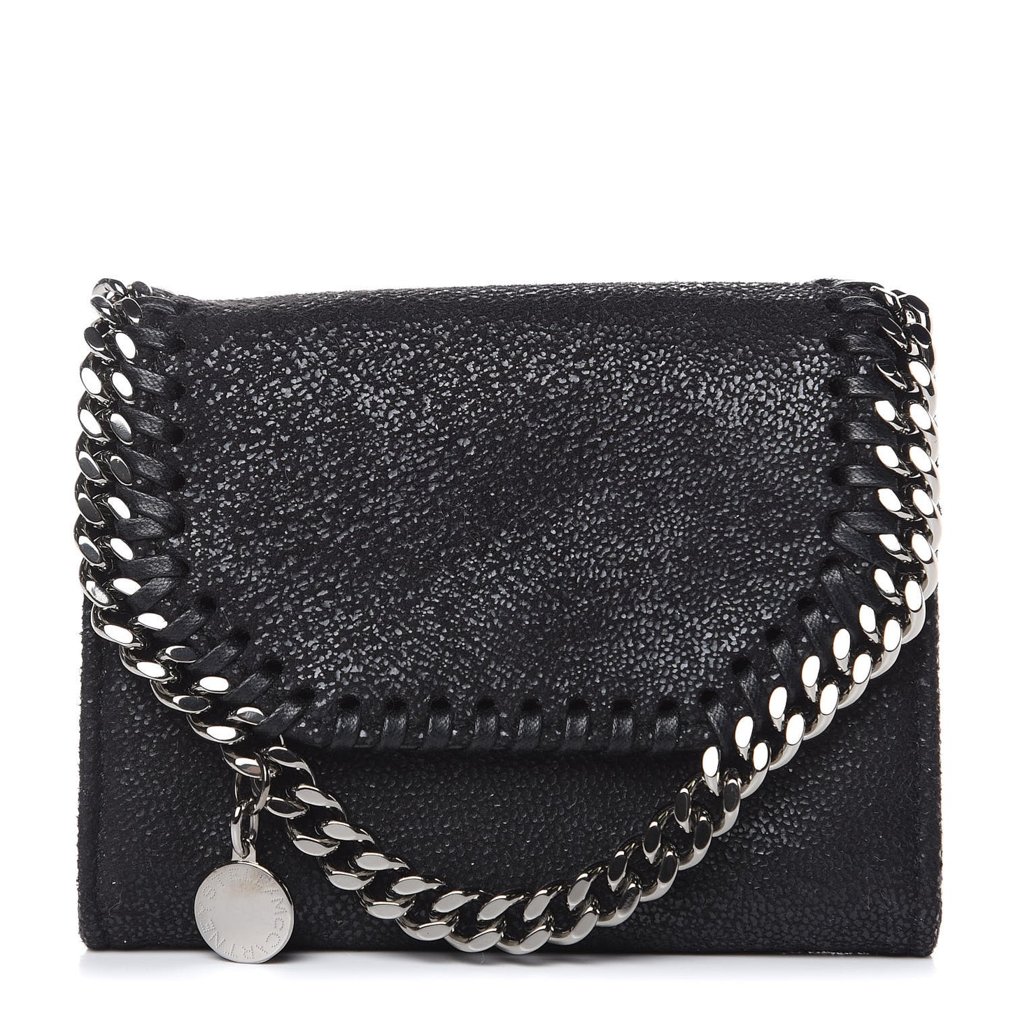 Shaggy Deer Small Falabella Wallet Black
