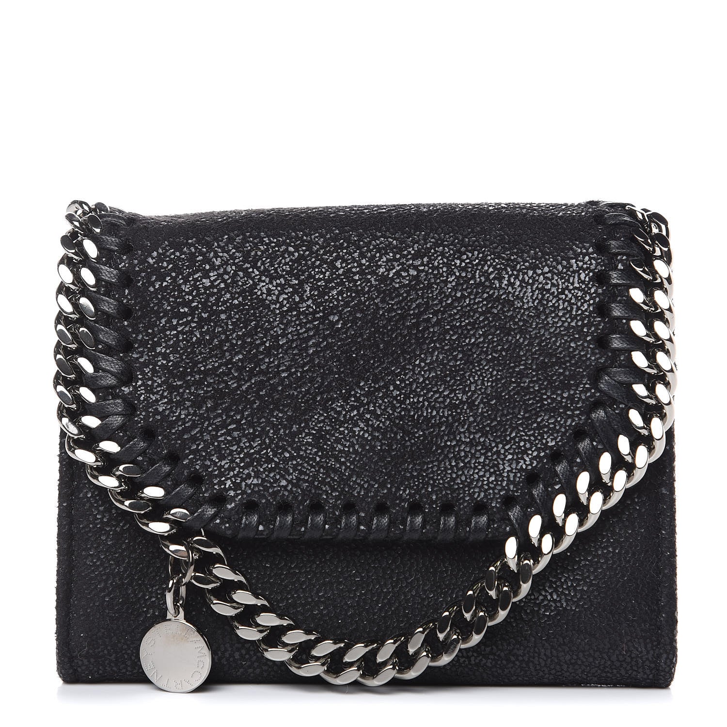 Stella McCartney Shaggy Deer Small Falabella Wallet Black 1 of 7