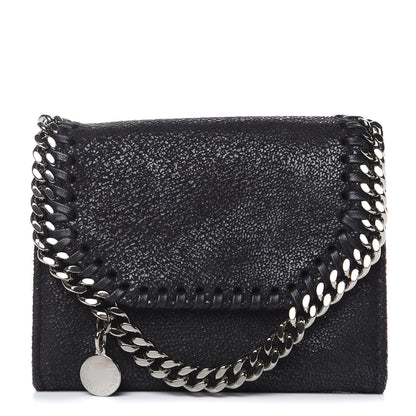 Stella McCartney Shaggy Deer Small Falabella Wallet Black 1 of 7