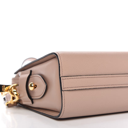 Prada Saffiano City Calfskin Esplanade Crossbody Bag Cipria 6 of 9