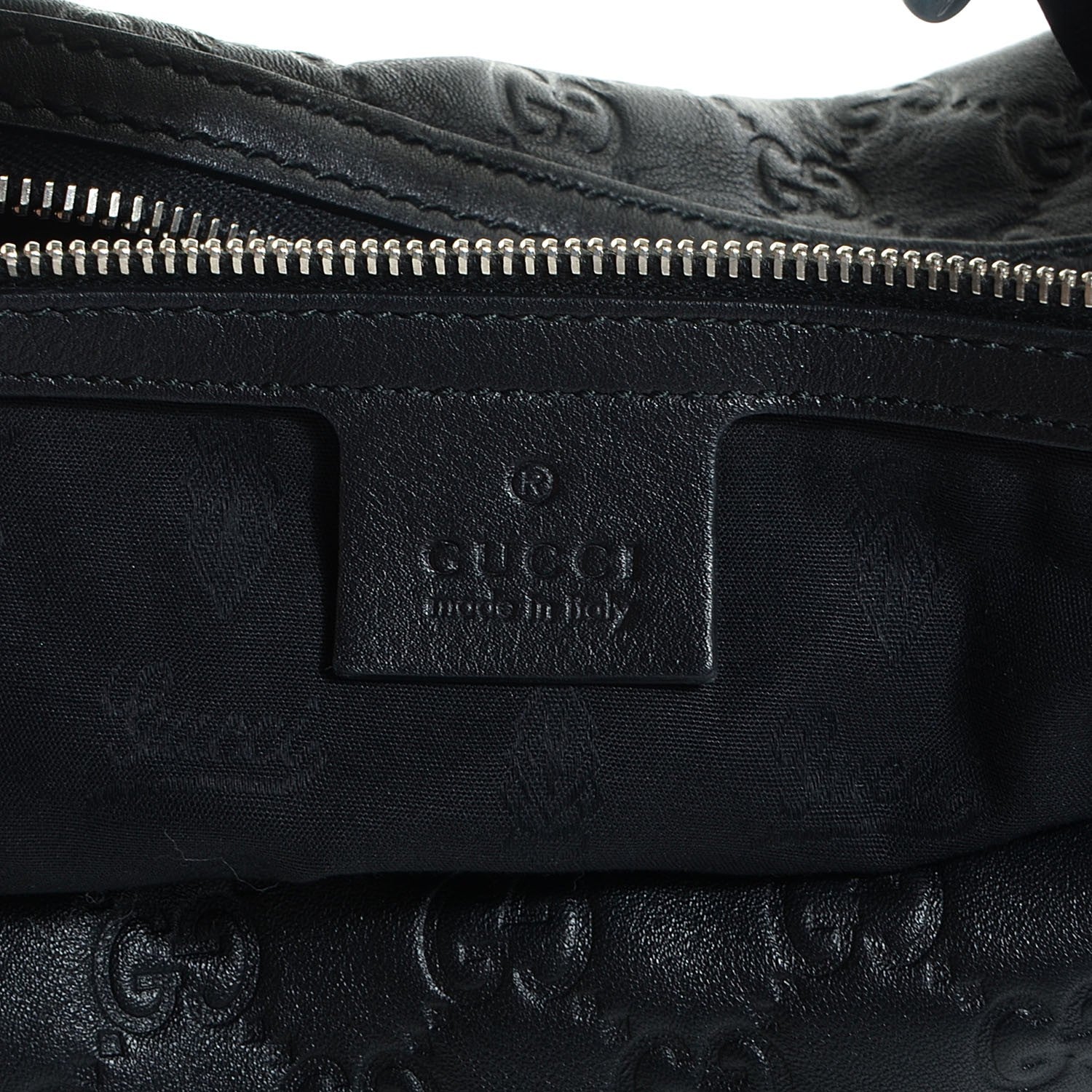 Gucci Guccissima Large GG Twins Hobo Black 6 of 7